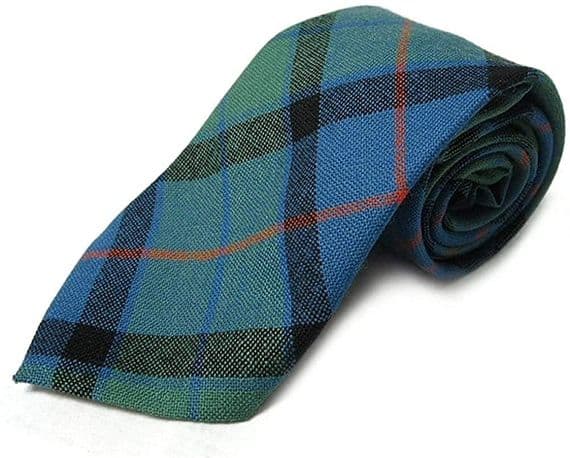 Gents Pure Wool Flower of Scotland Tartan Tie By Ingles Buchan of Scotland