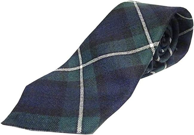 Gents Pure Wool Forbes Modern Tartan Tie Made in Scotland