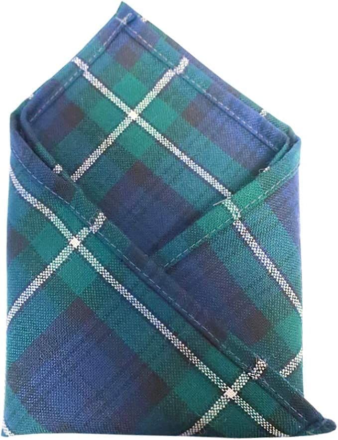 Gents Pure Wool Forbes Tartan Pocket Square - Made In Scotland