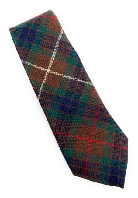 Gents Pure Wool Fraser Hunting Tartan Tie Made in Scotland