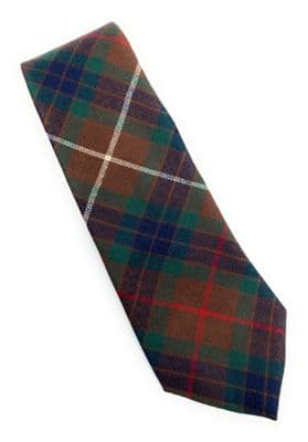 Gents Pure Wool Fraser Hunting Tartan Tie | Made in Scotland
