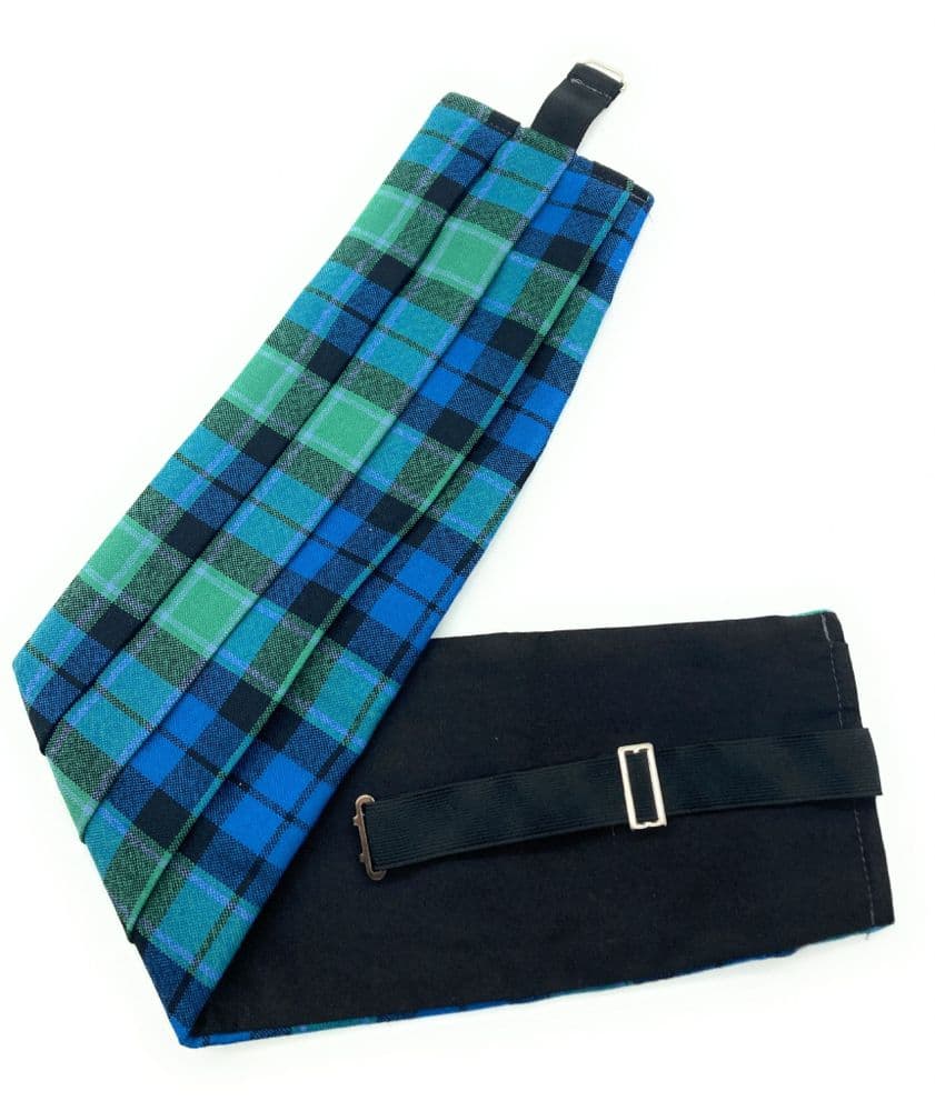 Gents Pure Wool Graham of Menteith Ancient Tartan Cummerbund Made In Scotland