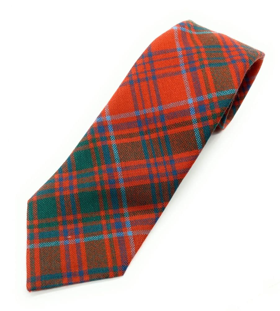 Gents Pure Wool Grant Ancient Tartan Tie Made in Scotland