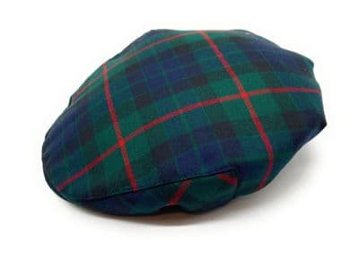 Gents Pure Wool Gunn Modern Tartan Flat Cap