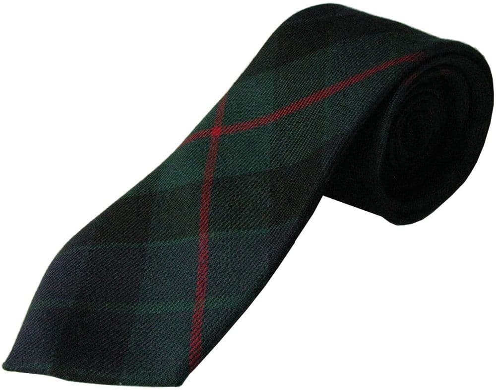 Gents Pure Wool Gunn Modern Tartan Tie Made in Scotland