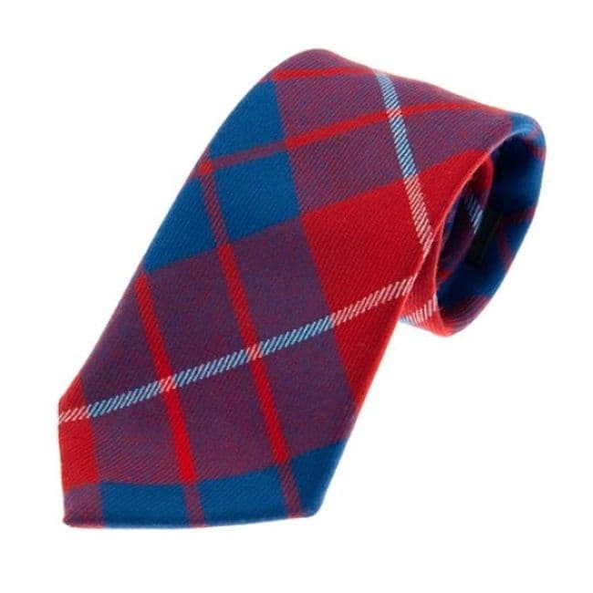 Gents Pure Wool Hamilton Tartan Tie Made in Scotland