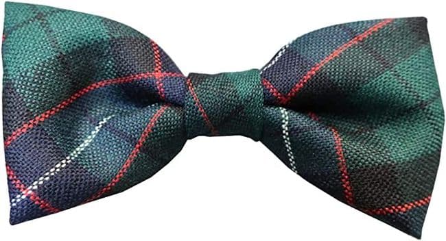 Gents Pure Wool Hunter Modern Tartan Bow Tie Made in Scotland