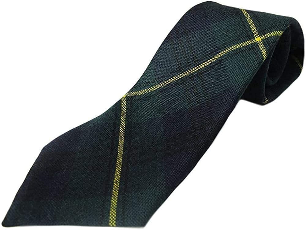 Gents Pure Wool Johnston Tartan Tie Made in Scotland
