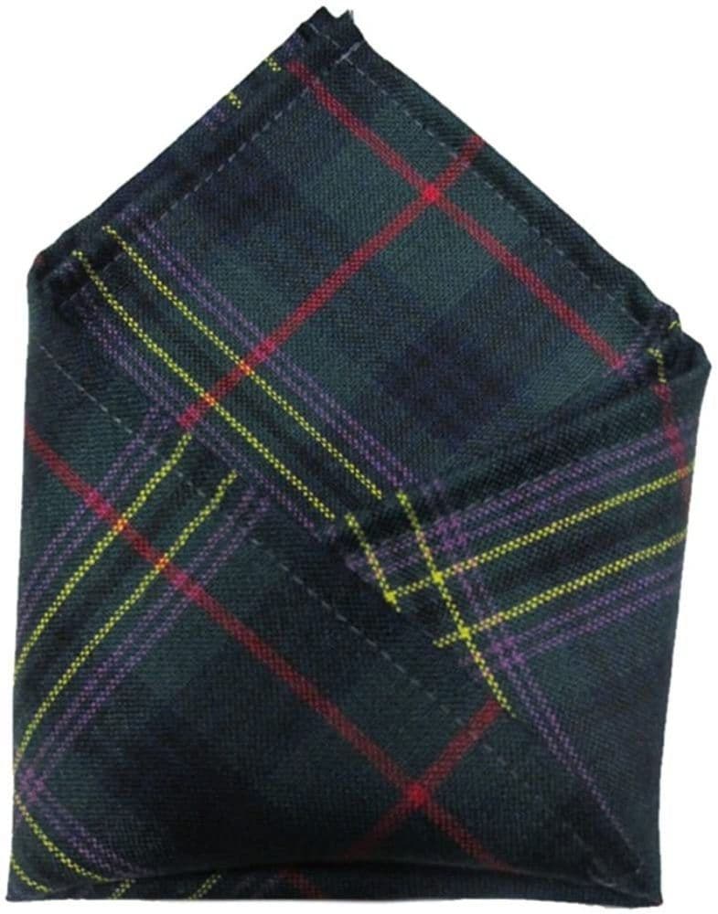 Gents Pure Wool Kennedy Tartan Pocket Square - Made In Scotland