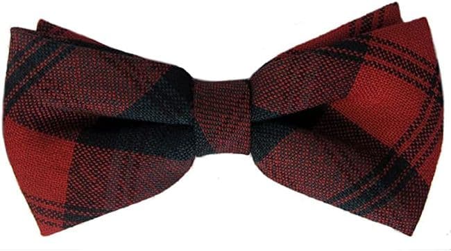 Gents Pure Wool Kerr Tartan Bow Tie Made in Scotland