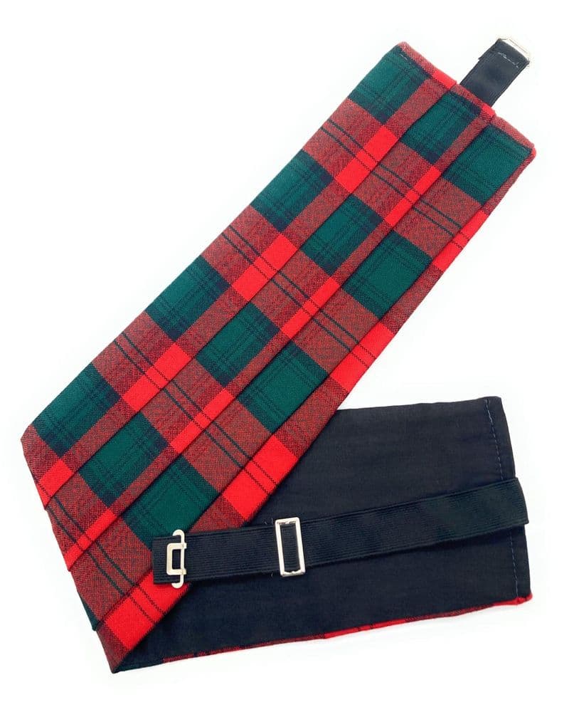 Gents Pure Wool Kerr Tartan Cummerbund Made In Scotland