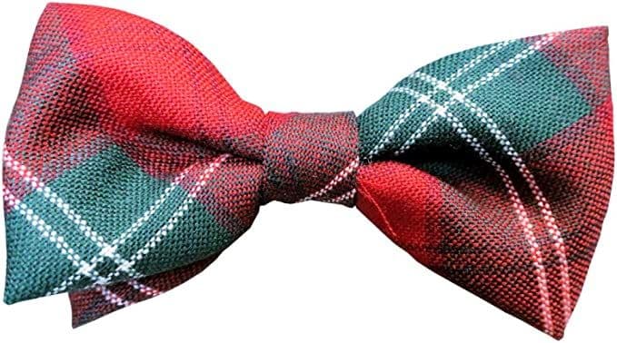 Gents Pure Wool Lennox Modern Tartan Bow Tie Made in Scotland
