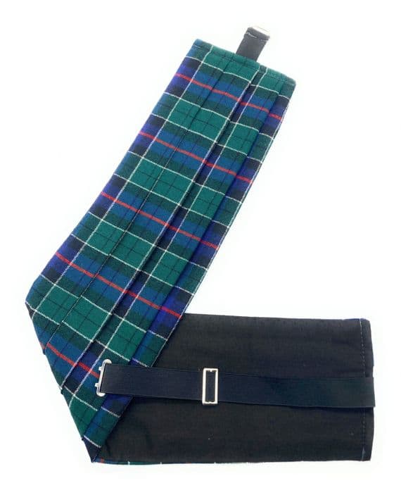 Gents Pure Wool Leslie Hunting Modern  Tartan Cummerbund Made In Scotland