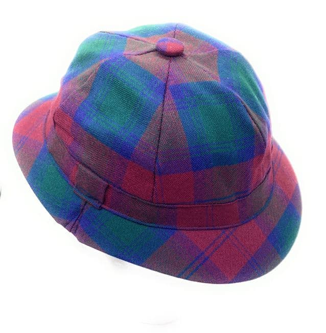 Gents Pure Wool Lindsay Tartan Deerstalker Hat