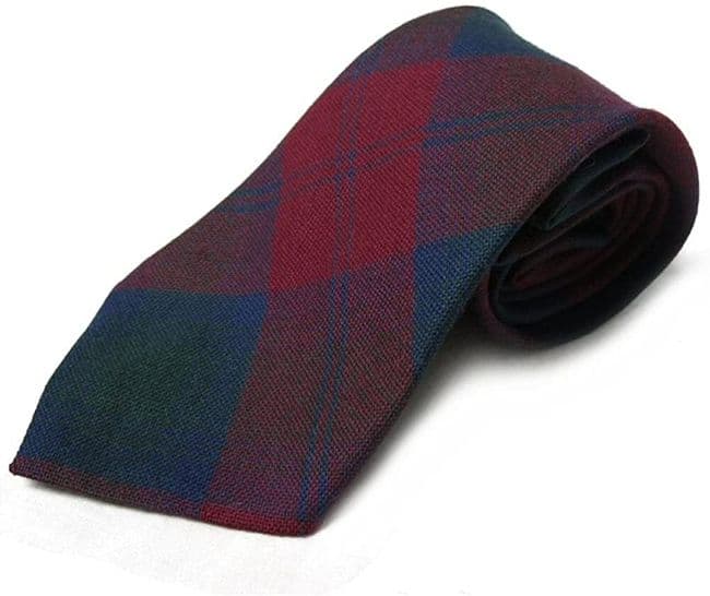 Gents Pure Wool Lindsay Tartan Tie Made in Scotland