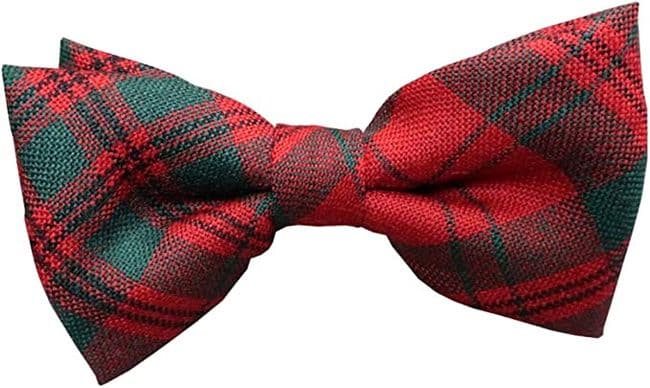 Gents Pure Wool Livingstone Tartan Bow Tie Made in Scotland