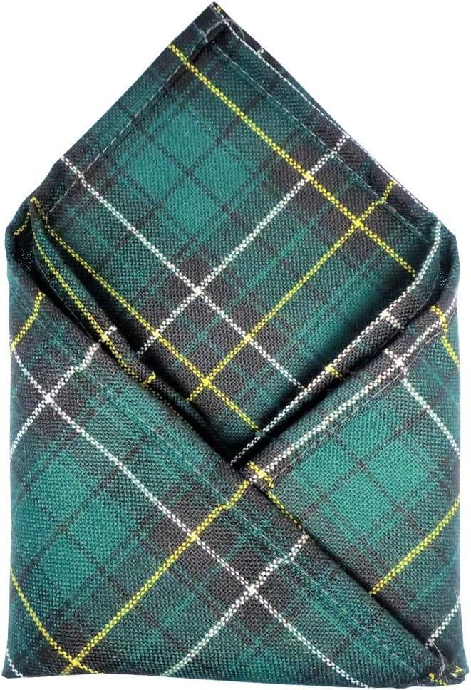 Gents Pure Wool Macalpine Tartan Pocket Square - Made In Scotland