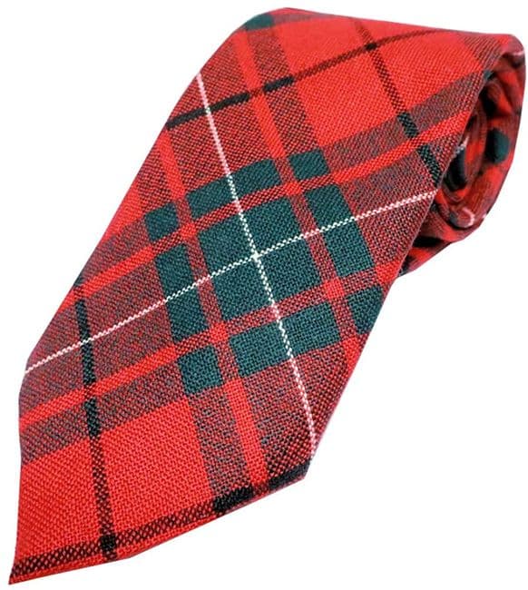 Gents Pure Wool MacAuley Tartan Tie Made in Scotland
