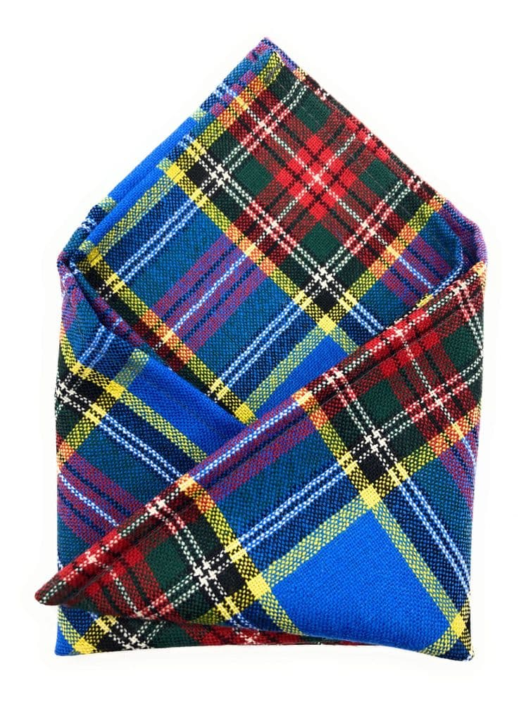 Gents Pure Wool MacBeth Tartan Pocket Square - Made In Scotland