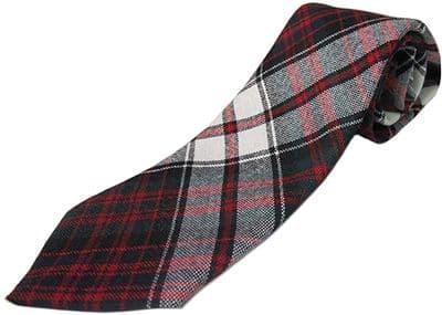 Gents Pure Wool MacDonald Dress Tartan Tie | Made in Scotland