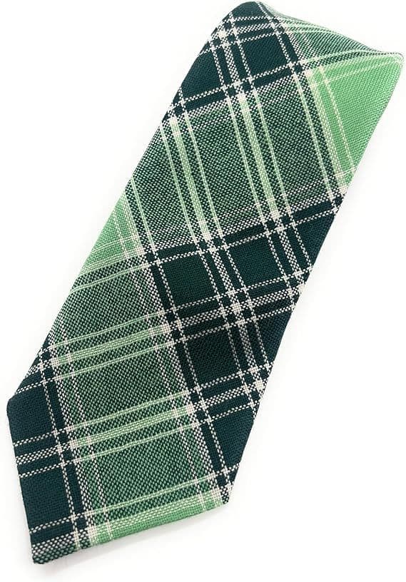 Gents Pure Wool MacDonald Lord Of The Isles Hunting Ancient Tartan Tie - Made In Scotland