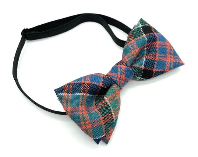 Gents Pure Wool MacDonald of Clanranald Ancient Tartan Bow Tie -Made in Scotland