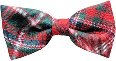 Gents Pure Wool MacDougall  Tartan Bow Tie Made in Scotland