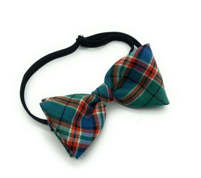 Gents Pure Wool MacFarlane Hunting Ancient Tartan Bow Tie Made in Scotland