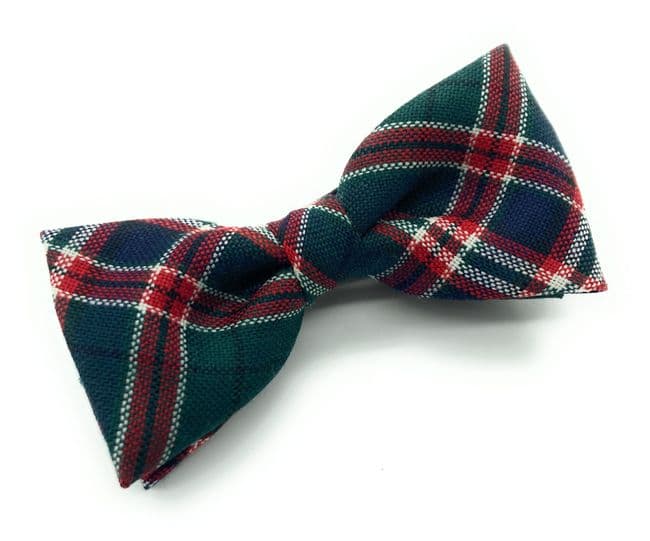 Gents Pure Wool MacFarlane Hunting Modern Tartan Bow Tie Made in Scotland