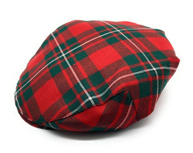 Gents Pure Wool MacGregor Tartan Flat Cap
