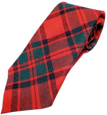 Gents Pure Wool Macintosh Modern Tartan Tie Made in Scotland
