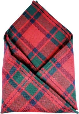 Gents Pure Wool Macintosh Tartan Pocket Square - Made In Scotland