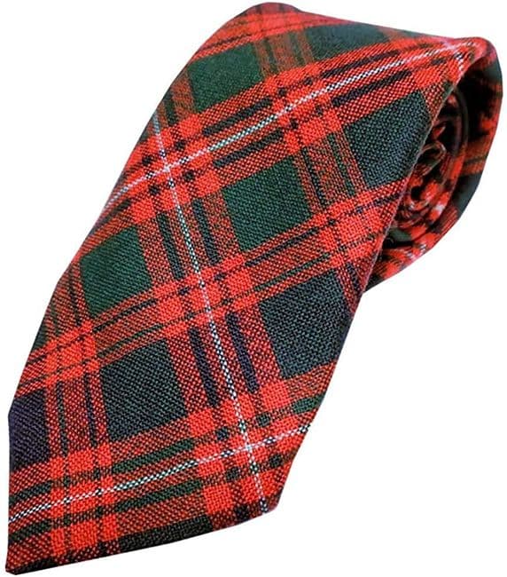 Gents Pure Wool MacIntyre Tartan Tie Made in Scotland