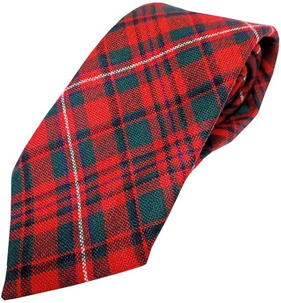 Pure Wool MacKinnon Tartan Tie | Made in Scotland