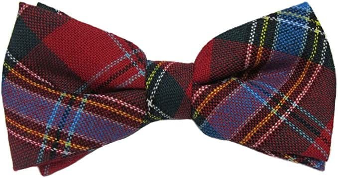 Gents Pure Wool MacLean of Duart Tartan Bow Tie Made in Scotland