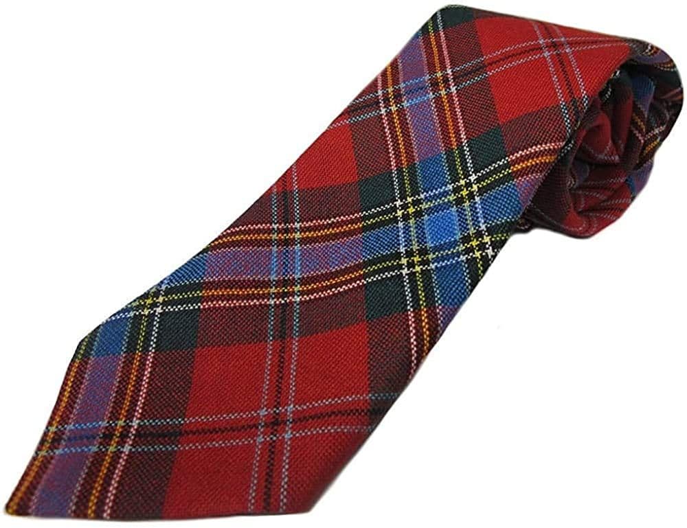 Gents Pure Wool MacLean of Duart Tartan Tie Made in Scotland