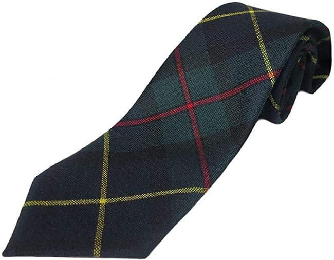 Gents Pure Wool MacLeod of Harris Tartan Tie Made in Scotland