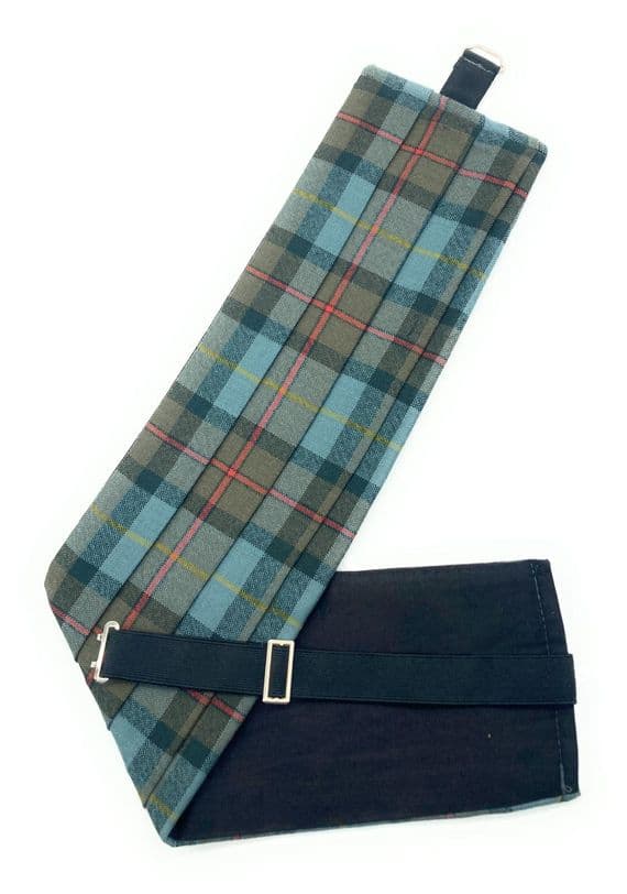 Gents Pure Wool  MacLeod of Harris Weathered Tartan Cummerbund Made In Scotland