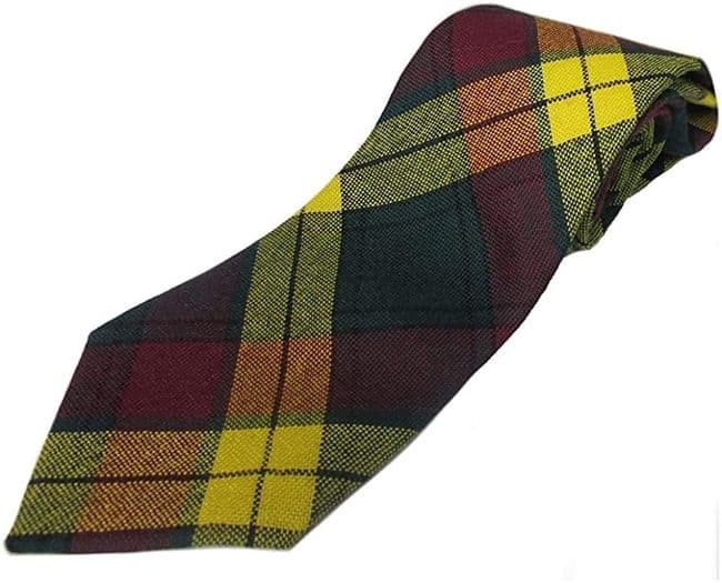 Gents Pure Wool Macmillan Old Tartan Tie Made in Scotland