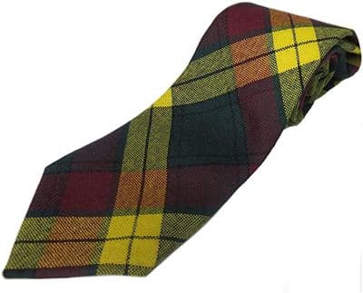 Gents Pure Wool MacMillan Old Tartan Tie | Made in Scotland
