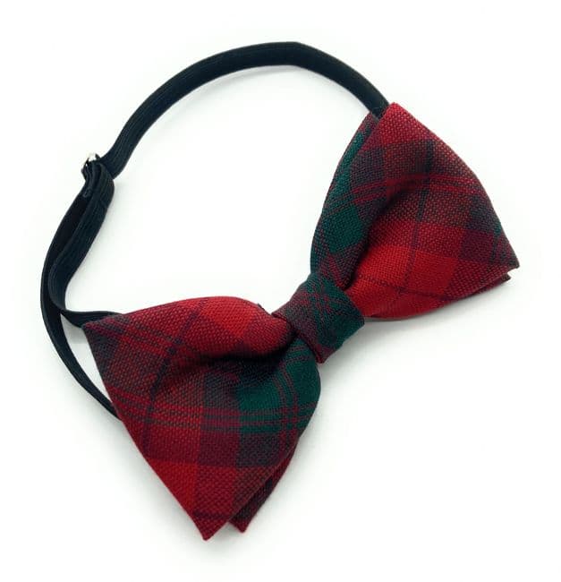 Gents Pure Wool MacNab Modern Tartan Bow Tie Made in Scotland