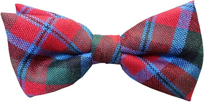 Gents Pure Wool MacNaughton Tartan Bow Tie Made in Scotland