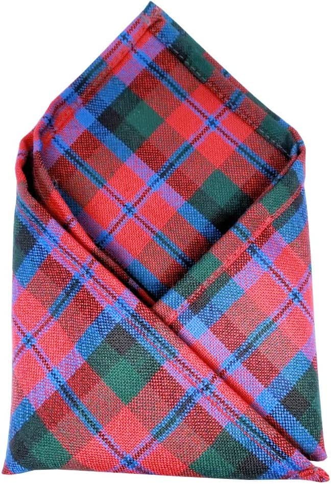 Gents Pure Wool MacNaughton Tartan Pocket Square - Made In Scotland