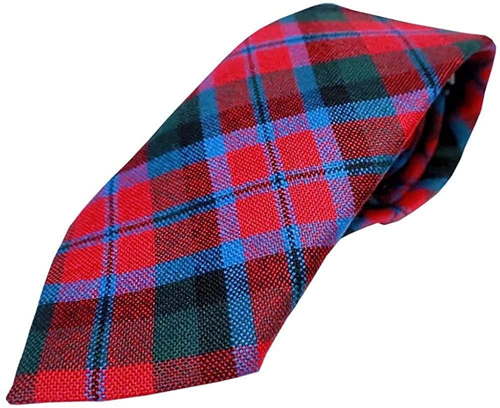 Gents Pure Wool MacNaughton Tartan Tie Made in Scotland