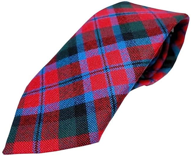 Gents Pure Wool MacNaughton Tartan Tie Made in Scotland
