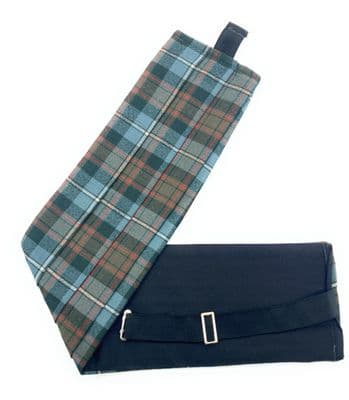 Gents Pure Wool  MacRae Hunting Weathered Tartan Cummerbund Made In Scotland