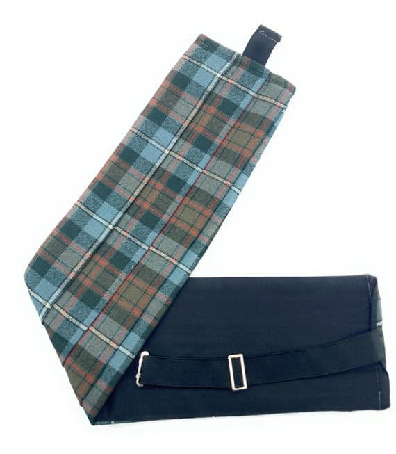 Gents Pure Wool  MacRae Hunting Weathered Tartan Cummerbund Made In Scotland