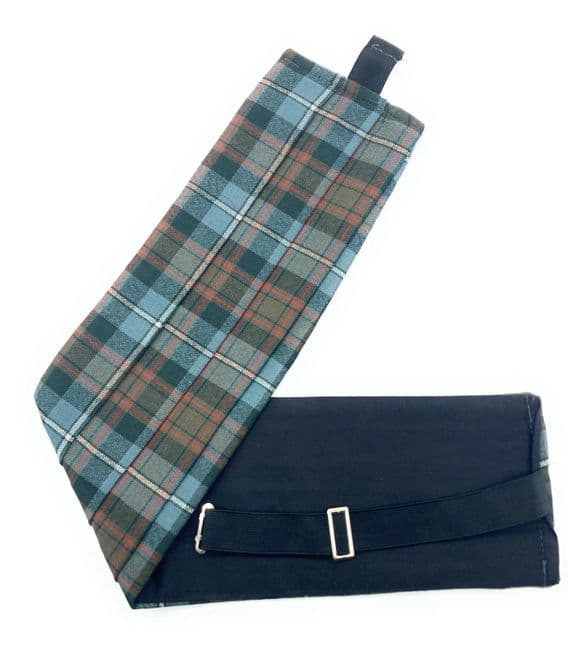 Gents Pure Wool MacRae Hunting Weathered Tartan Cummerbund Made In Scotland