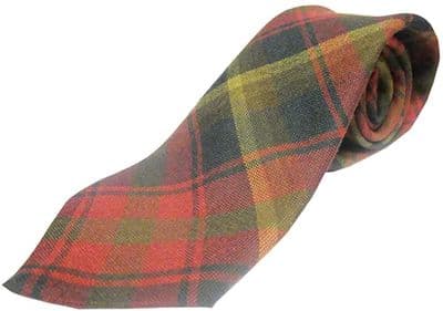 Gents Pure Wool Maple Leaf Tartan Tie | Made in Scotland