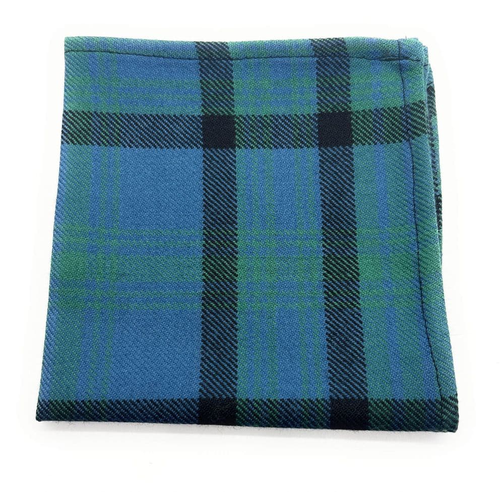 Gents Pure Wool Matheson Hunting Ancient Tartan Pocket Square - Made in Scotland